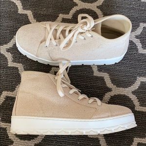 Zara canvas booties